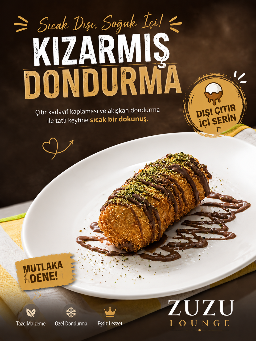 KIZARMIŞ DONDURMA